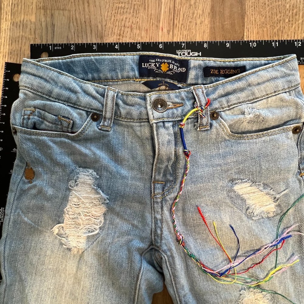 Girls Lucky Brand - Distressed Zoe Jeggings